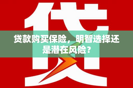 杜集贷款购买保险，明智选择还是潜在风险？