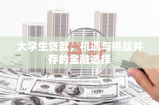 杜集大学生贷款，机遇与挑战并存的金融选择