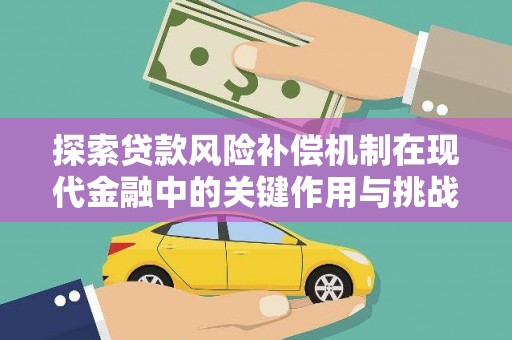 杜集探索贷款风险补偿机制在现代金融中的关键作用与挑战