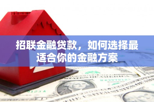 杜集招联金融贷款，如何选择最适合你的金融方案