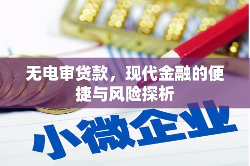 杜集无电审贷款，现代金融的便捷与风险探析