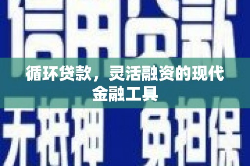 杜集循环贷款，灵活融资的现代金融工具