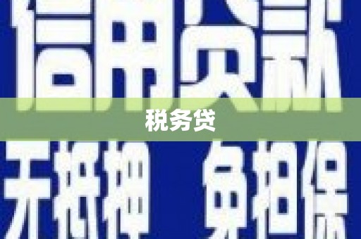 杜集税务贷