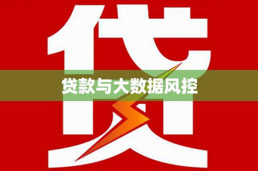 杜集贷款与大数据风控