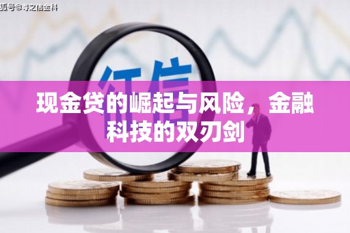 杜集现金贷的崛起与风险，金融科技的双刃剑