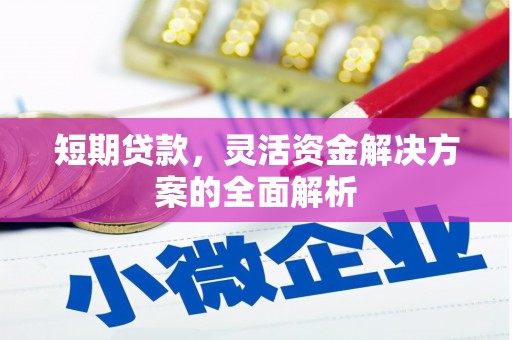 杜集短期贷款，灵活资金解决方案的全面解析