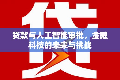 杜集贷款与人工智能审批，金融科技的未来与挑战