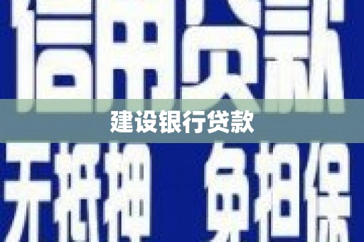 杜集建设银行贷款