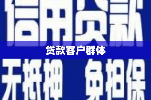杜集贷款客户群体