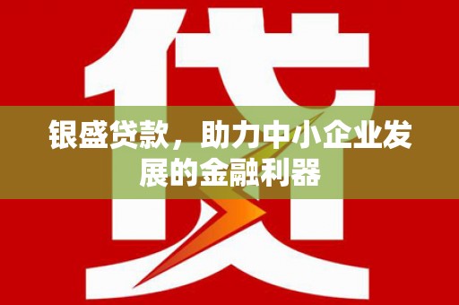杜集银盛贷款，助力中小企业发展的金融利器
