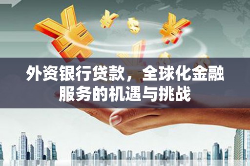 杜集外资银行贷款，全球化金融服务的机遇与挑战