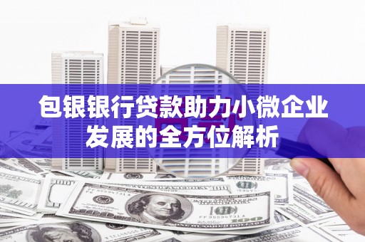 杜集包银银行贷款助力小微企业发展的全方位解析