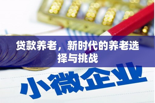 杜集贷款养老，新时代的养老选择与挑战