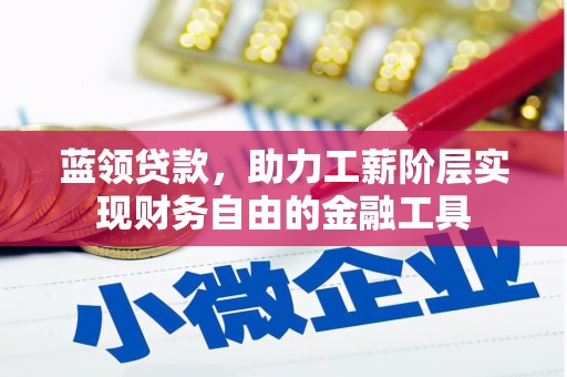 杜集蓝领贷款，助力工薪阶层实现财务自由的金融工具