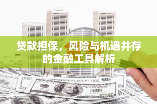 杜集贷款担保，风险与机遇并存的金融工具解析